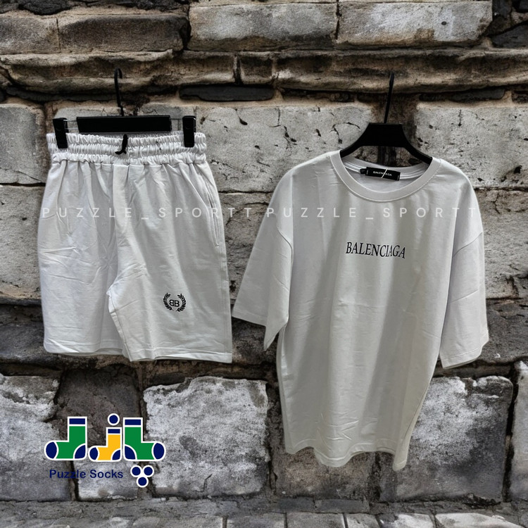 قیمت و خرید آنلاین ست تیشرت و شلوارک اسپرت مردانه و پسرانه Balenciaga