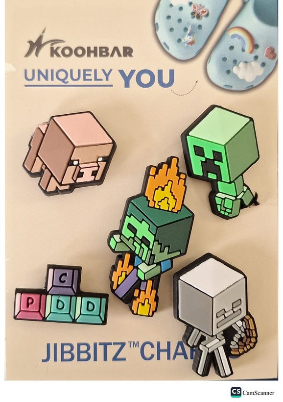 خرید آنلاین جیبیتز و استیکر کراکس طرح مکعبی