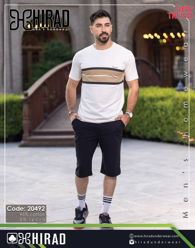 قیمت و خرید آنلاین ست تیشرت و شلوارک مردانه هیراد
