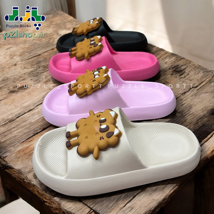 دمپایی زنانه سیلیکونی بیسکویتی پتی بور