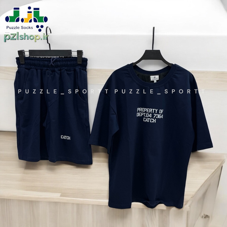 خرید ست تیشرت و شلوارک مردانه راحتی قواره لش