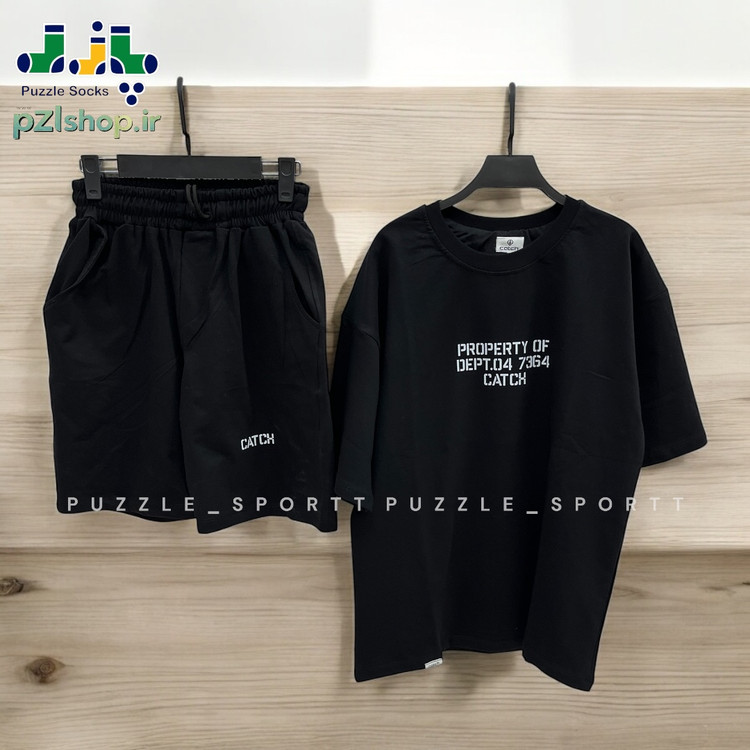 خرید آنلاین ست تیشرت و شلوارک مردانه راحتی قواره لش